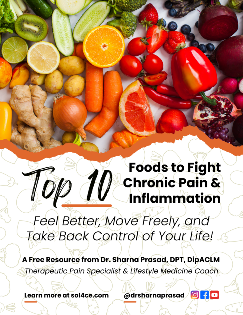 Download the FREE Food Guide for Chronic Pain Dr. Sharna Prasad